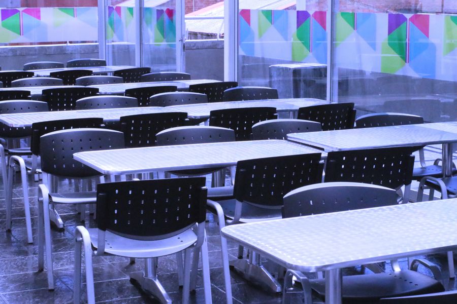 Terraza amoblada como cafetería